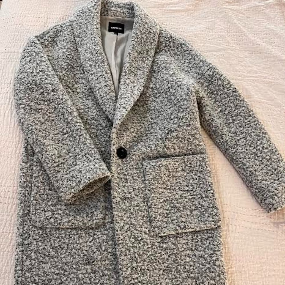 Express Wool Blend Cocoon Coat